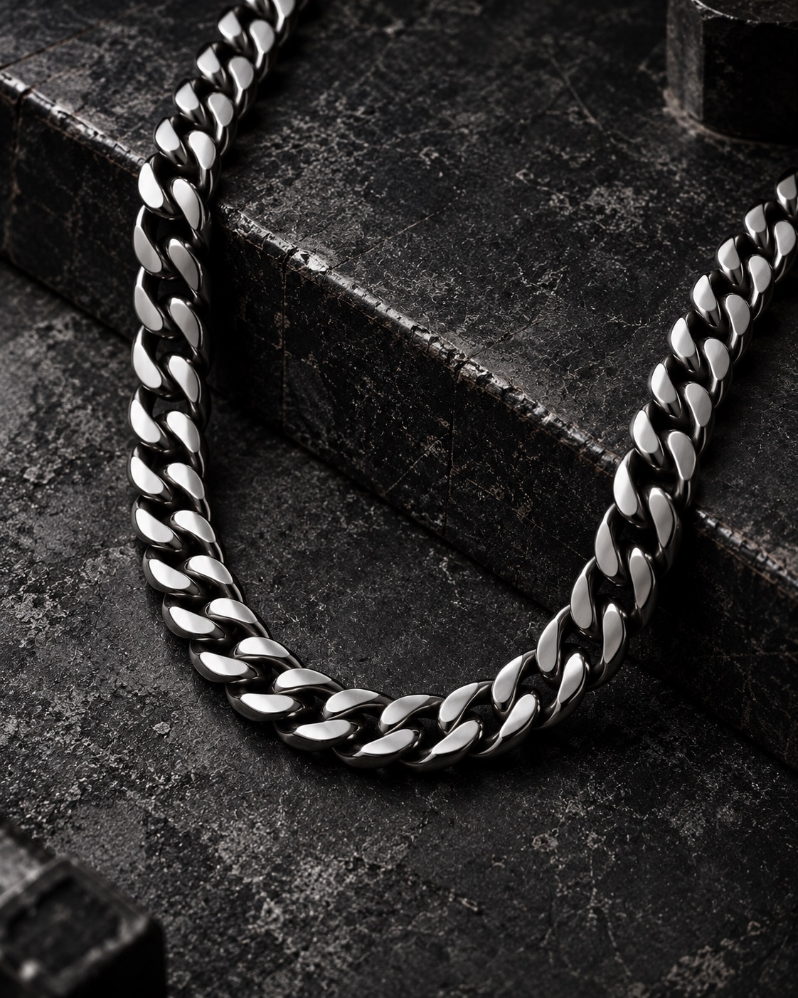 Cuban link stainless steel chain